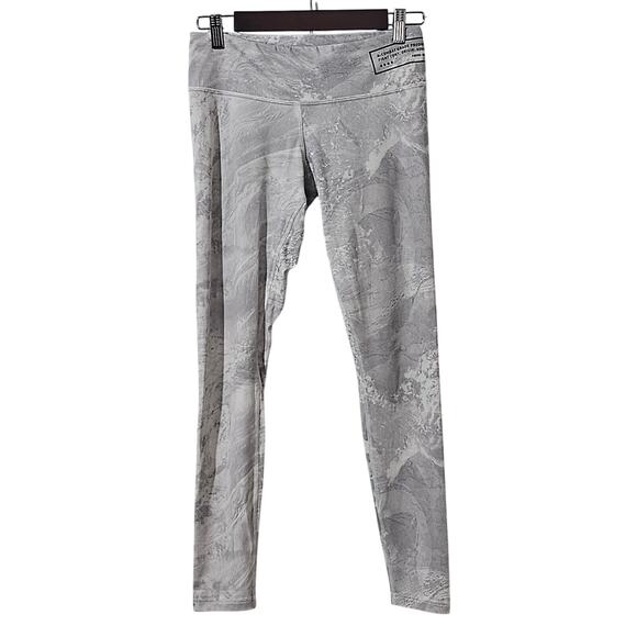 Reebok Speedwick Combat Grey Marble Leggings Size S - Picture 1 of 5
